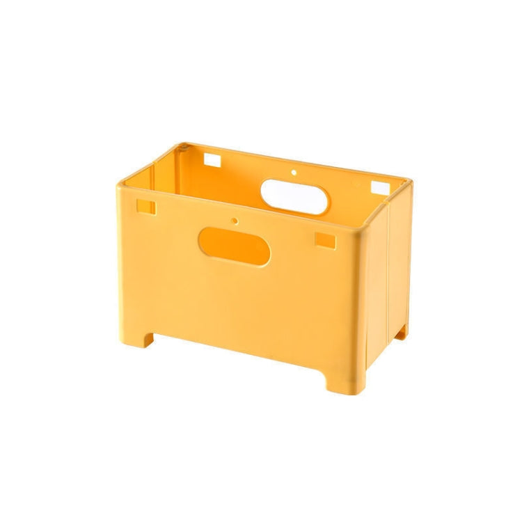 Wall-Mounted Foldable Laundry Storage Basket, Color: Small (Yellow)