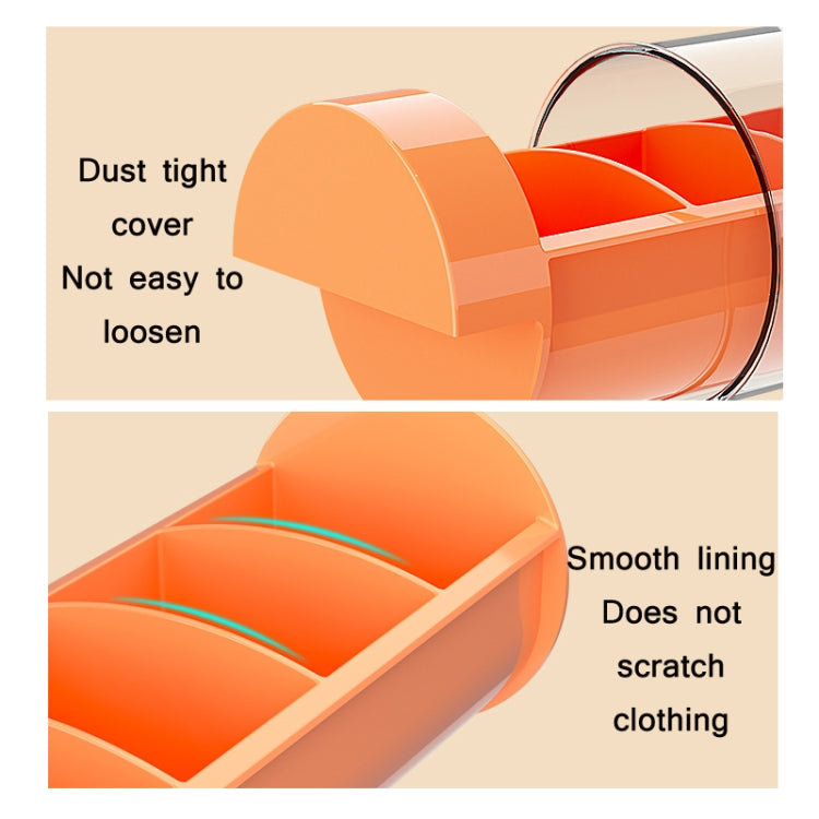 Cylindrical Type Socks Panties Dustproof Storage Box