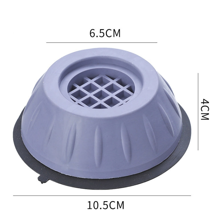 10 PCS Roller Washing Machine Foot Pad Rubber Refrigerator Shock-Absorbing Base(Large)