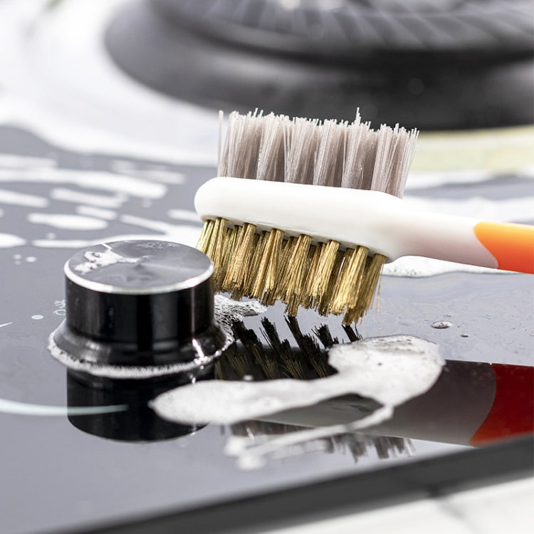 3 PCS Multifunctional Gas Stove Cleaning Brush And Rust Removing Wire Brush(Random Color Delivery)