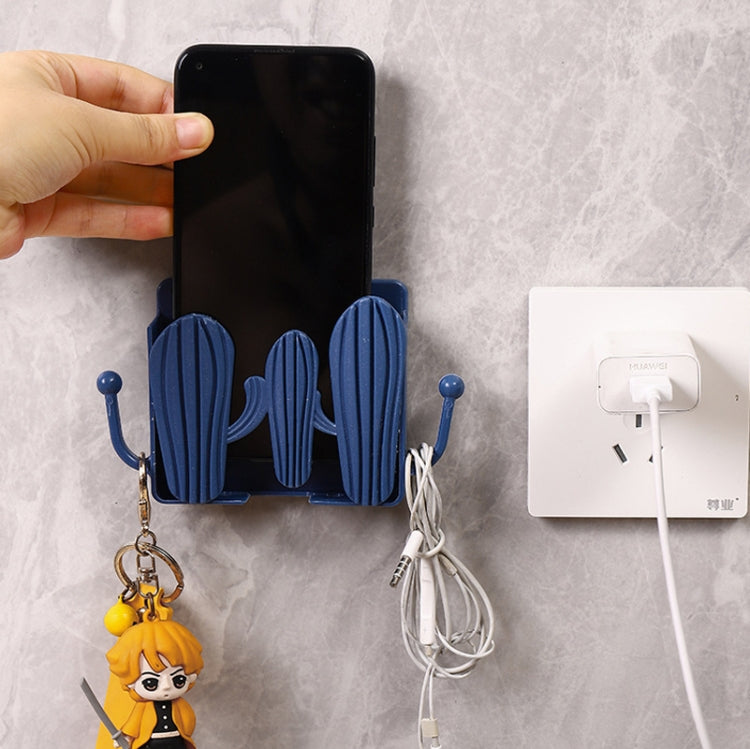 10 PCS Cactus Wall-Mounted Bedside Mobile Phone Charging Stand Bracket, Random Color Delivery