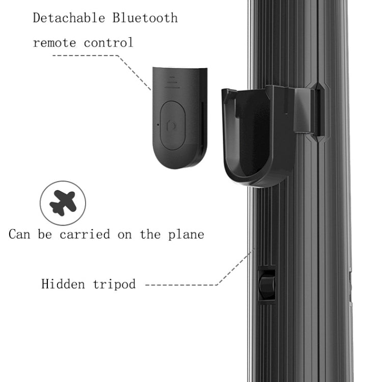 A62 0.8m Bluetooth Selfie Stick Dual Mobile Phones Live Bracket