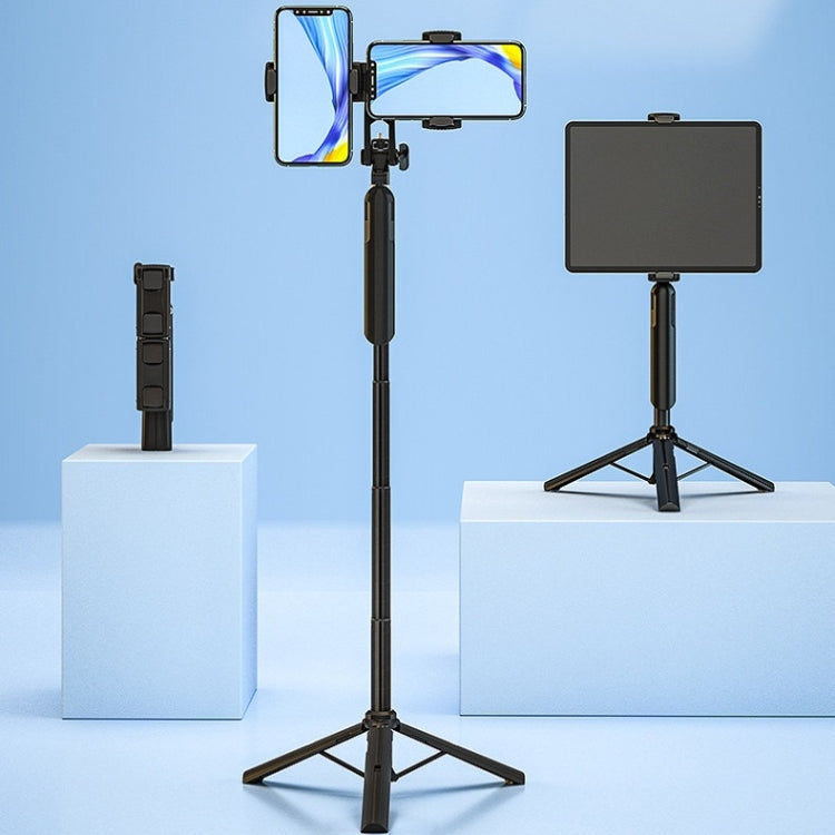 A62 0.8m Bluetooth Selfie Stick Dual Mobile Phones Live Bracket