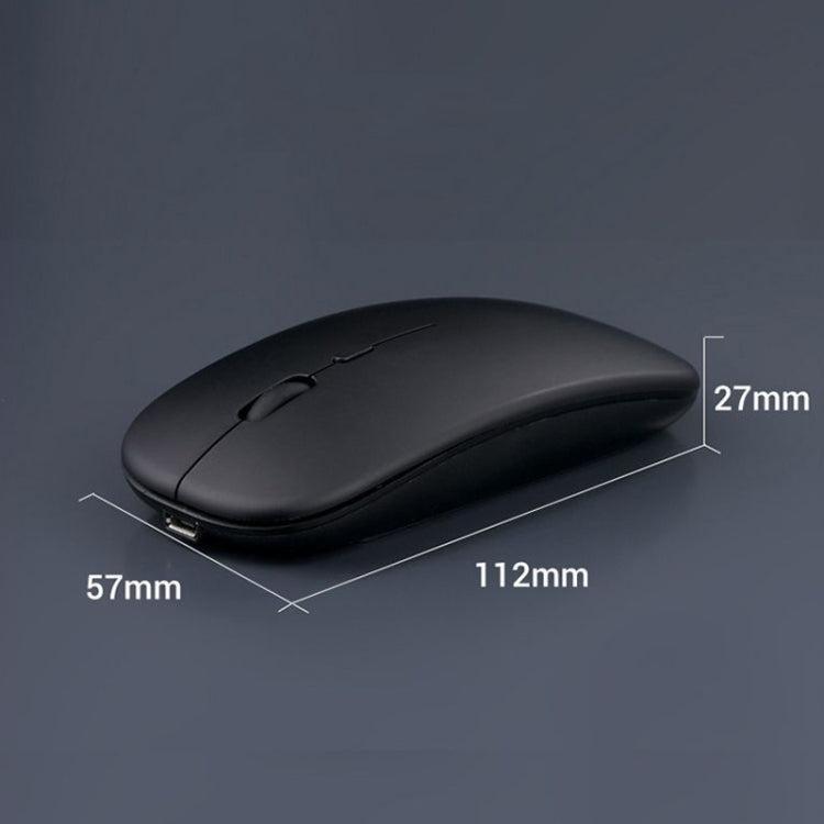 C7002 2400DPI 4 Keys Colorful Luminous Wireless Mouse, Color: 2.4G Rose Gold
