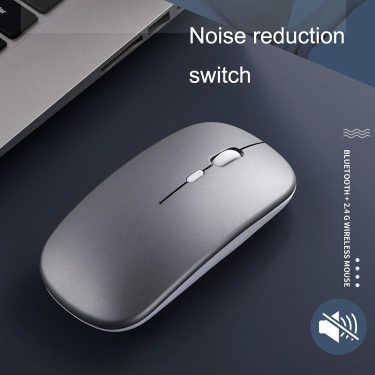 C7002 2400DPI 4 Keys Colorful Luminous Wireless Mouse, Color: 2.4G Rose Gold