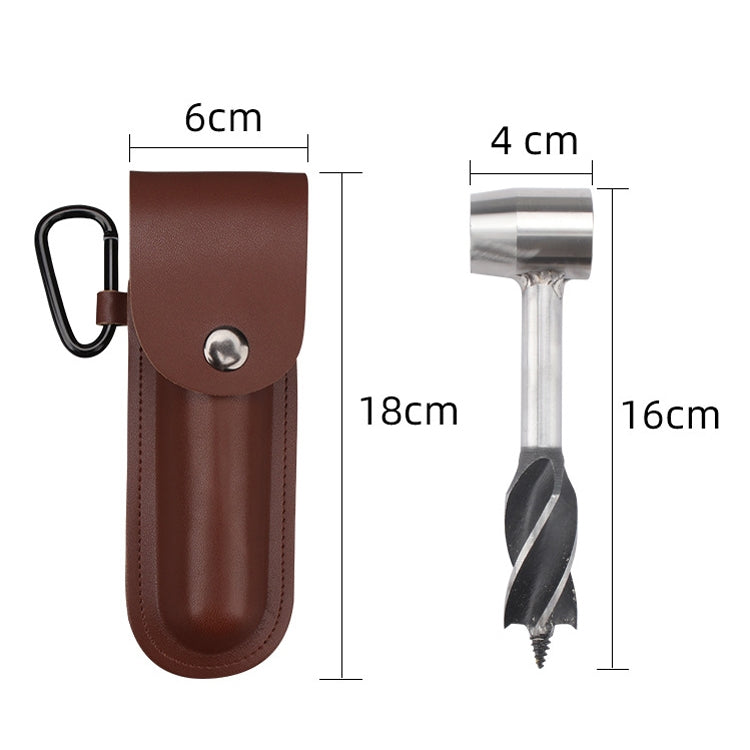 Outdoor Survival Punch Drill Bit Tool Set