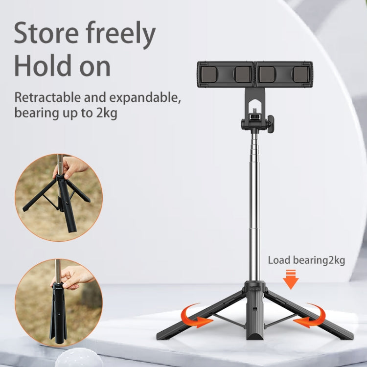 A32 160cm Mobile Phone Bluetooth Selfie Stick Telescopic Dual Position Tripod