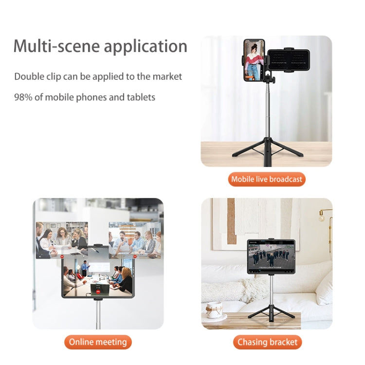 A32 160cm Mobile Phone Bluetooth Selfie Stick Telescopic Dual Position Tripod