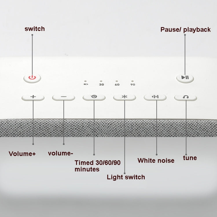B002 White Noise Sleep Instrument Intelligent Comfort Music Sleep Aid