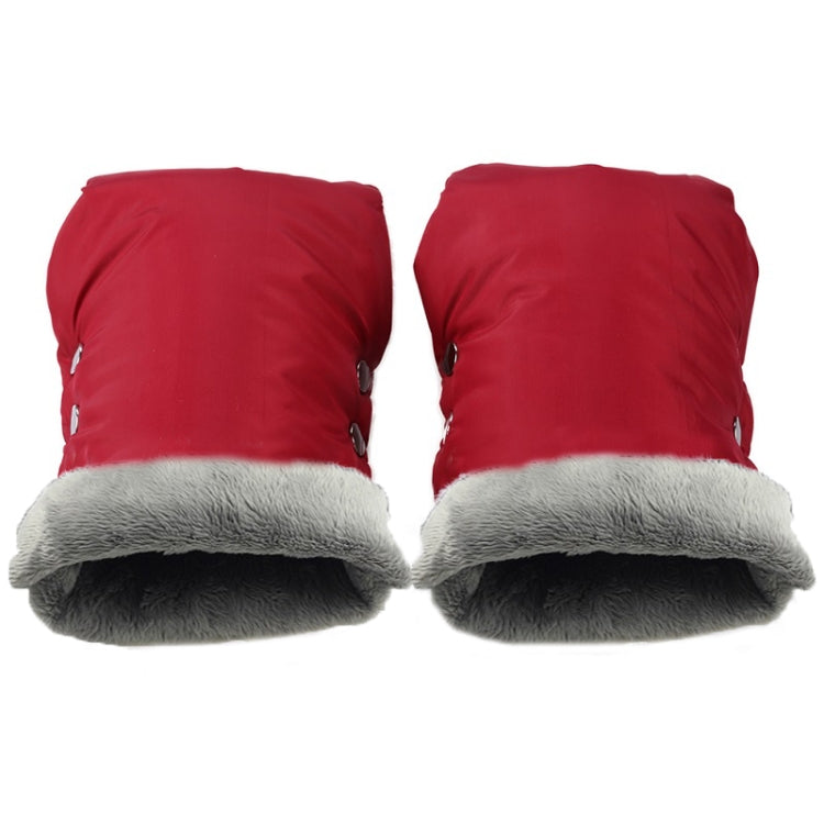 Baby Stroller Armrest Waterproof Warm Gloves