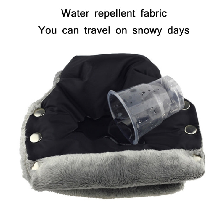 Baby Stroller Armrest Waterproof Warm Gloves