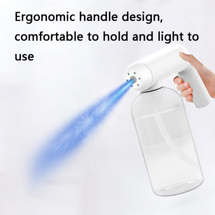 USB Charging Atomized Blue Light Nano-Disinfection Sprayer(White)