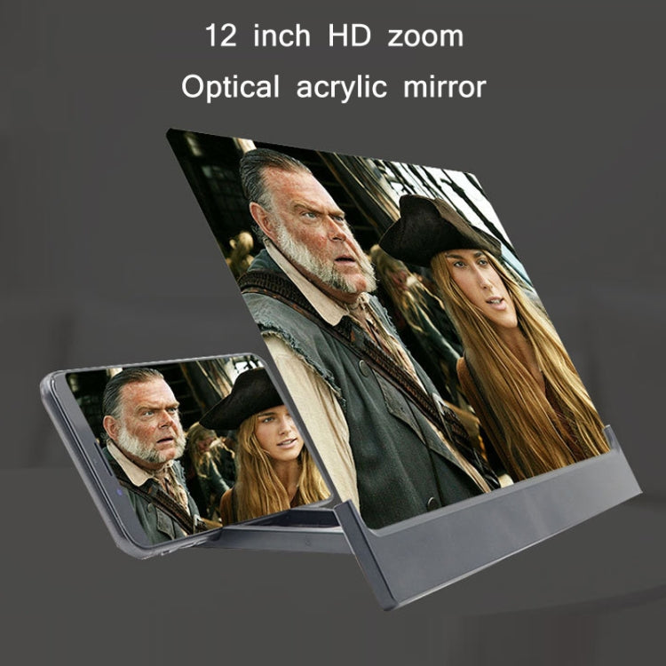 L3 12 Inch HD Mobile Phone Screen Amplifier(Black)