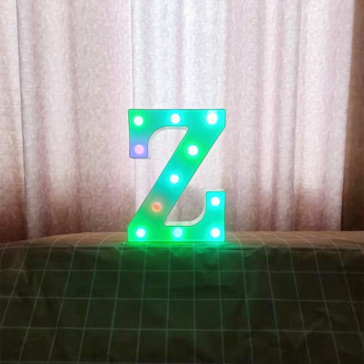 22cm Colorful Slow Flashing 26 Letters Numbers Decorative Light