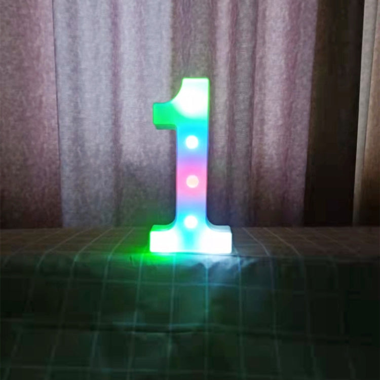 22cm Colorful Slow Flashing 26 Letters Numbers Decorative Light