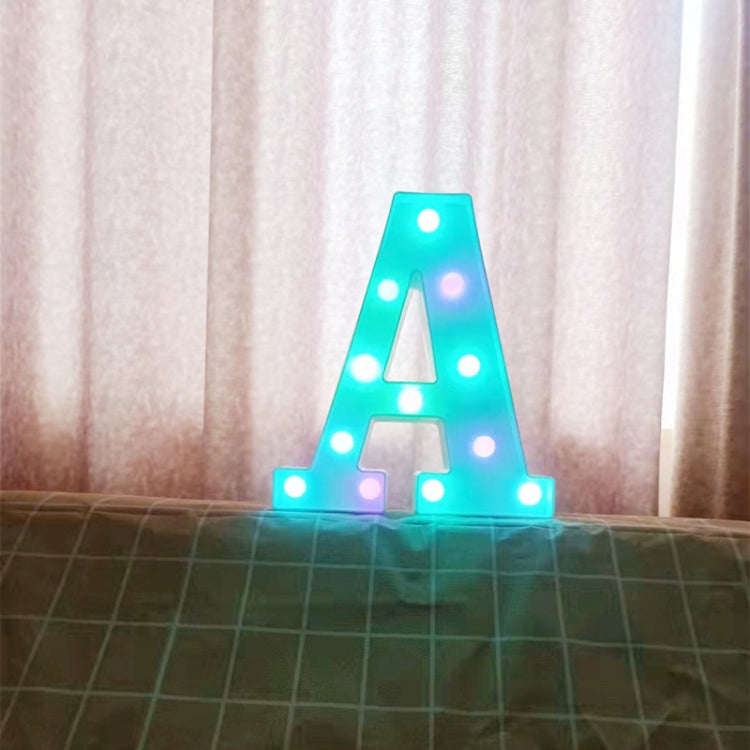 22cm Colorful Slow Flashing 26 Letters Numbers Decorative Light