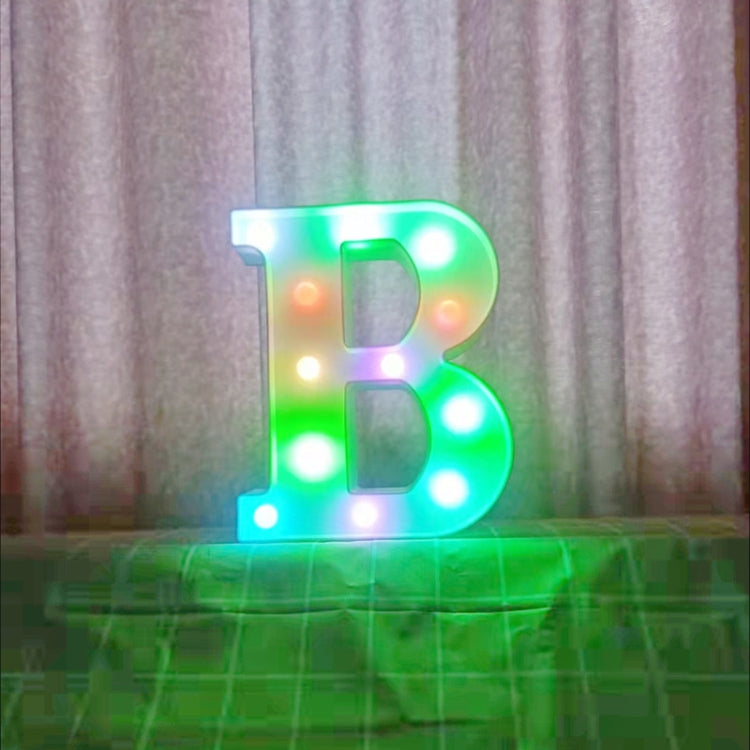 22cm Colorful Slow Flashing 26 Letters Numbers Decorative Light