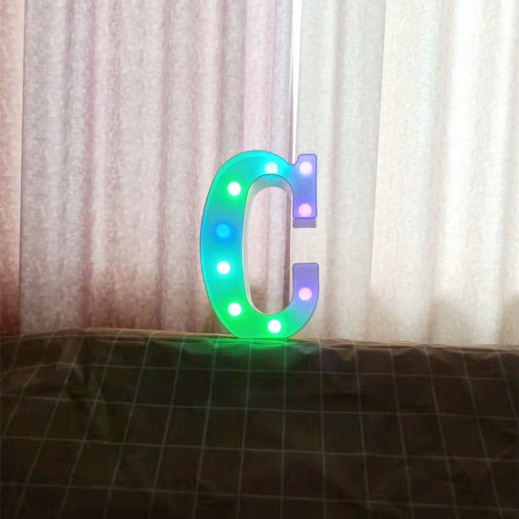 22cm Colorful Slow Flashing 26 Letters Numbers Decorative Light