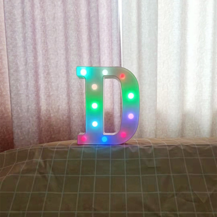 22cm Colorful Slow Flashing 26 Letters Numbers Decorative Light