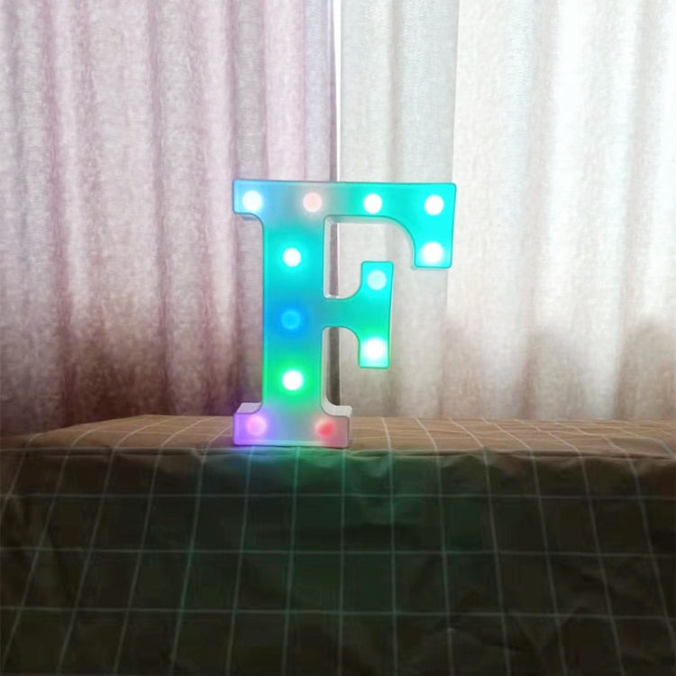 22cm Colorful Slow Flashing 26 Letters Numbers Decorative Light