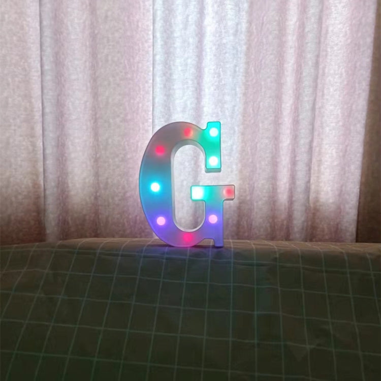 22cm Colorful Slow Flashing 26 Letters Numbers Decorative Light