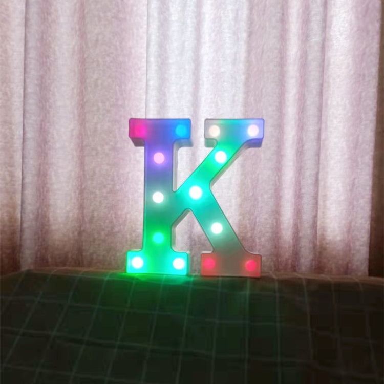 22cm Colorful Slow Flashing 26 Letters Numbers Decorative Light