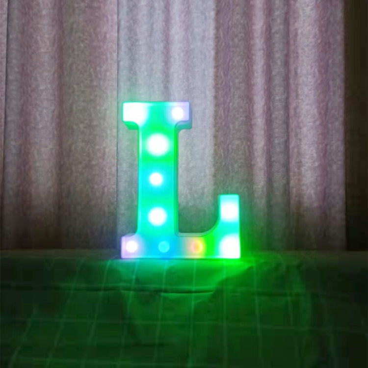 22cm Colorful Slow Flashing 26 Letters Numbers Decorative Light