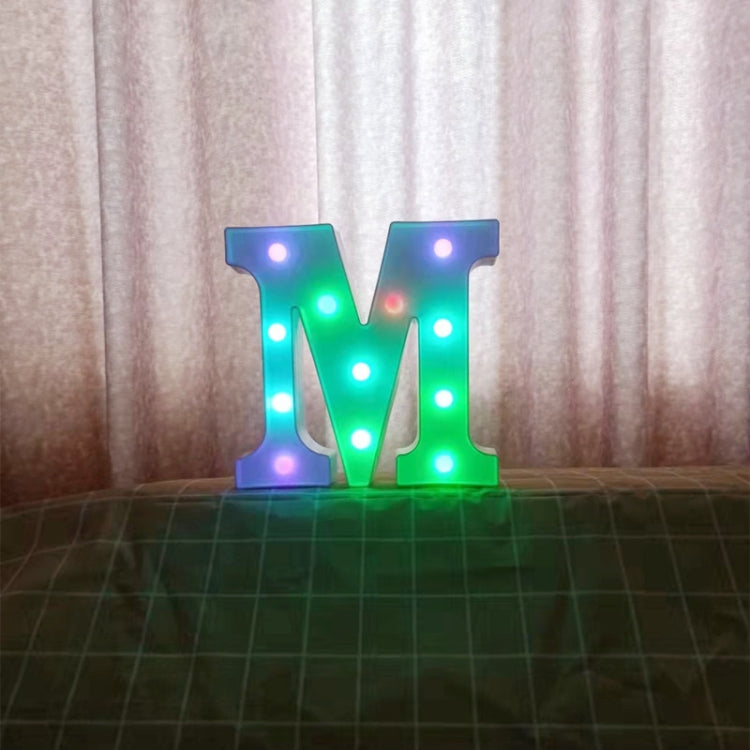 22cm Colorful Slow Flashing 26 Letters Numbers Decorative Light