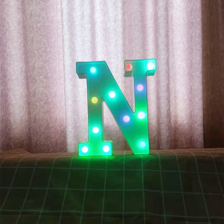 22cm Colorful Slow Flashing 26 Letters Numbers Decorative Light