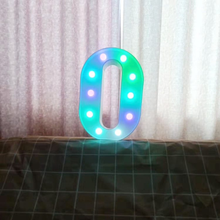 22cm Colorful Slow Flashing 26 Letters Numbers Decorative Light