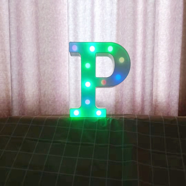 22cm Colorful Slow Flashing 26 Letters Numbers Decorative Light