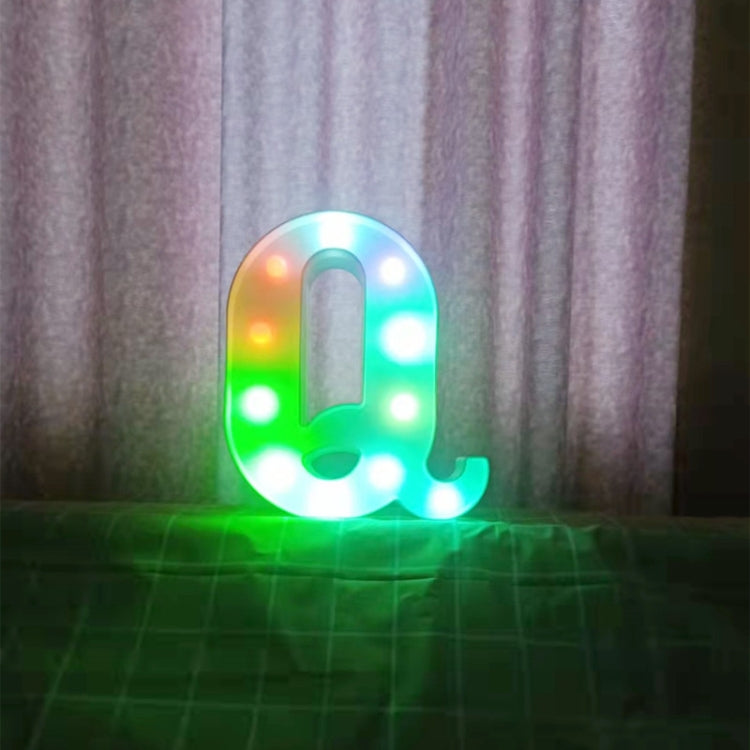 22cm Colorful Slow Flashing 26 Letters Numbers Decorative Light