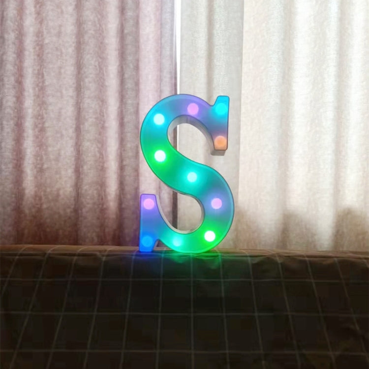 22cm Colorful Slow Flashing 26 Letters Numbers Decorative Light