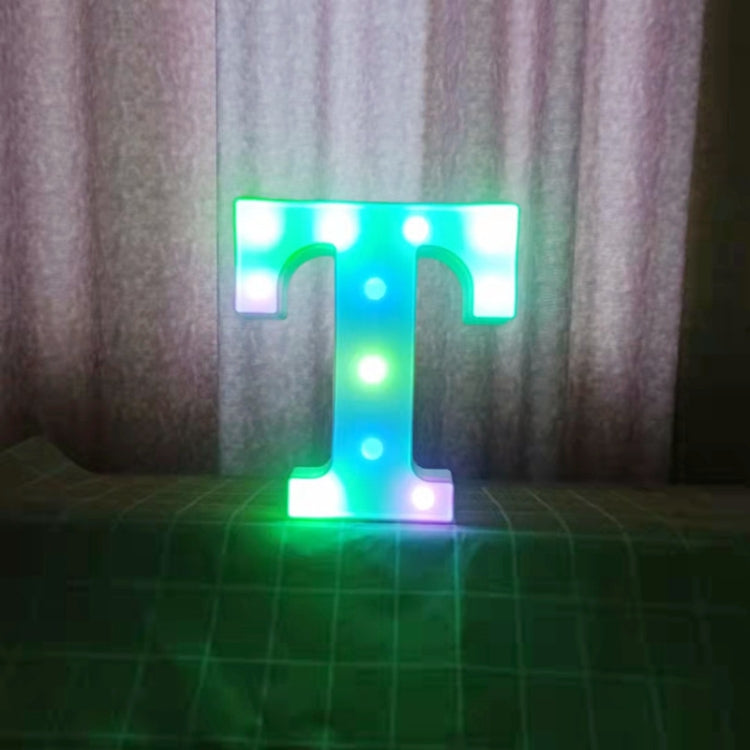 22cm Colorful Slow Flashing 26 Letters Numbers Decorative Light