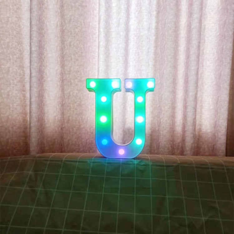 22cm Colorful Slow Flashing 26 Letters Numbers Decorative Light