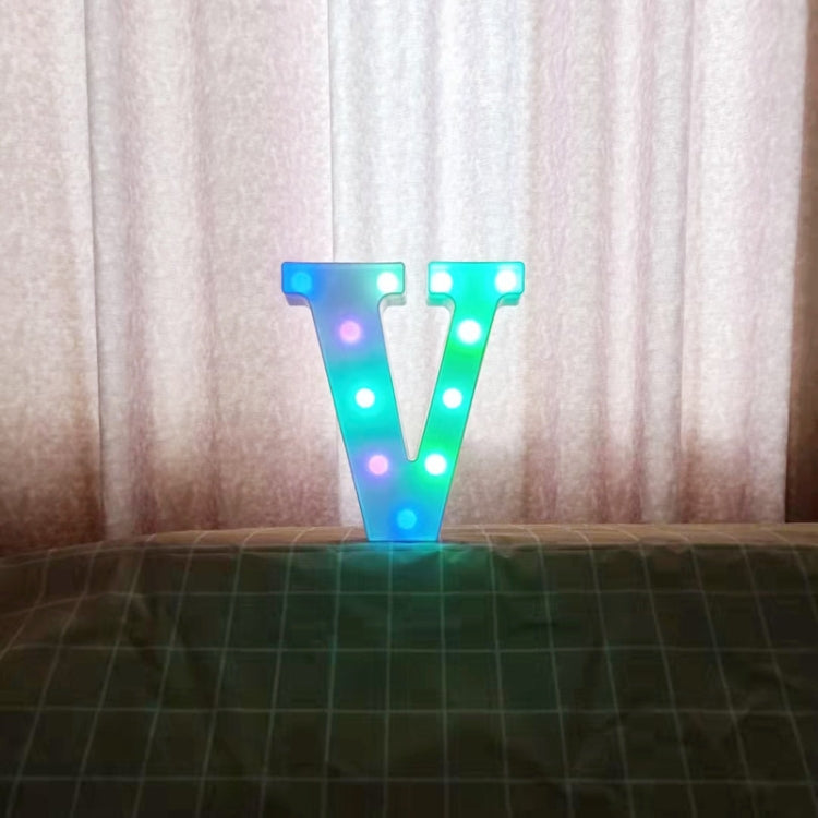 22cm Colorful Slow Flashing 26 Letters Numbers Decorative Light