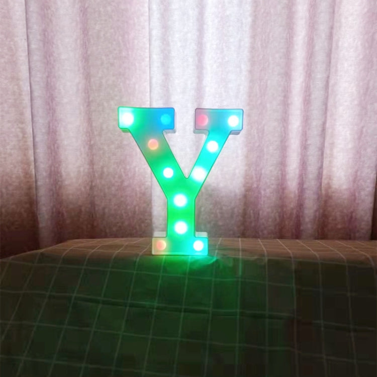 22cm Colorful Slow Flashing 26 Letters Numbers Decorative Light