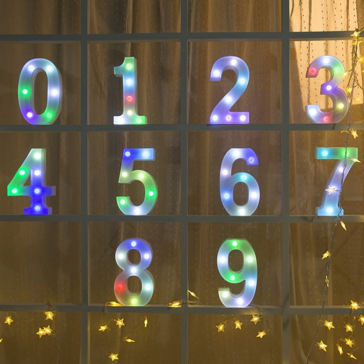 22cm Colorful Slow Flashing 26 Letters Numbers Decorative Light