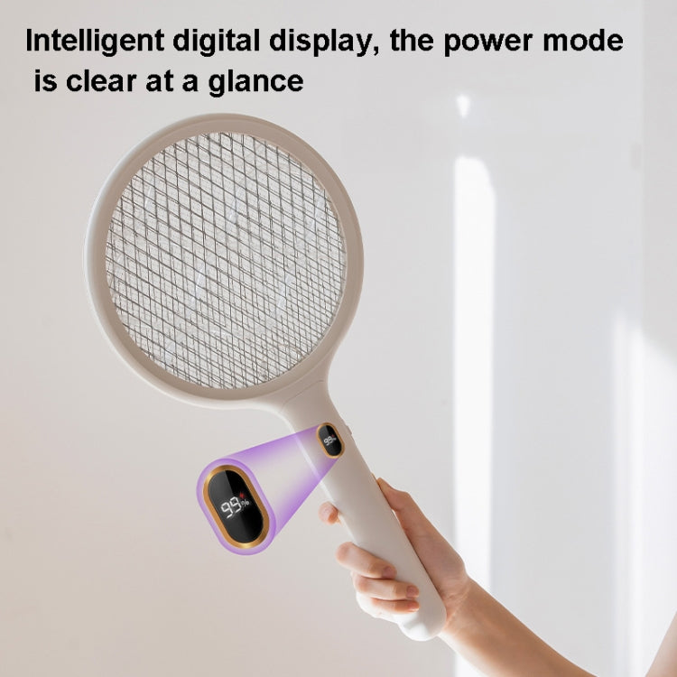 BP227 2 in 1Rechargeable Household Mosquito Killer Lamp Electric Mosquito Swatter With Base+Hanger(Pink)