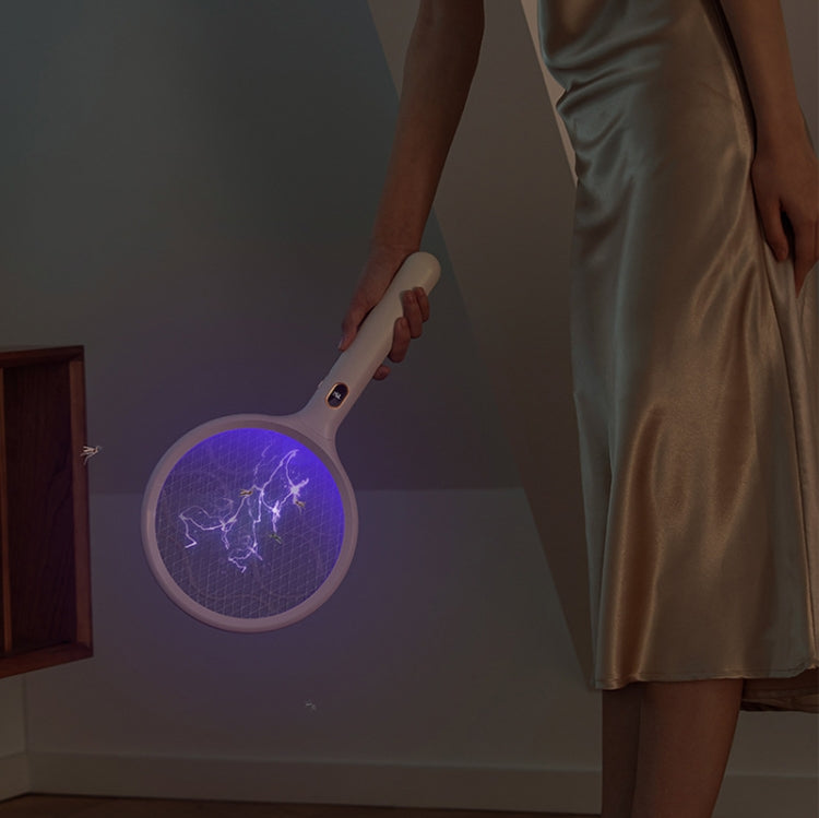 BP227 2 in 1Rechargeable Household Mosquito Killer Lamp Electric Mosquito Swatter With Base+Hanger(Pink)