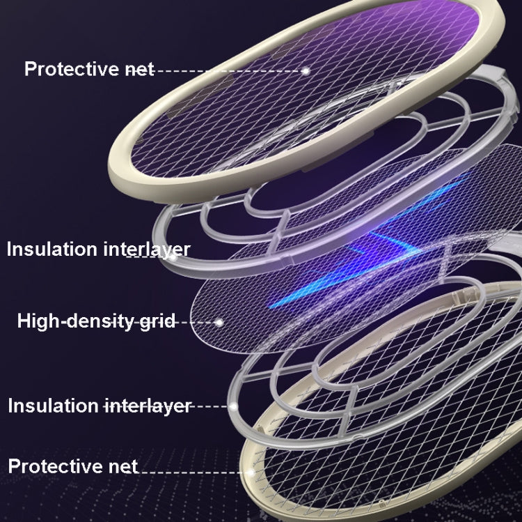 ZH228 2 in 1 Electric Shock Mosquito Killer Mosquito Swatter, Style: With Small Base