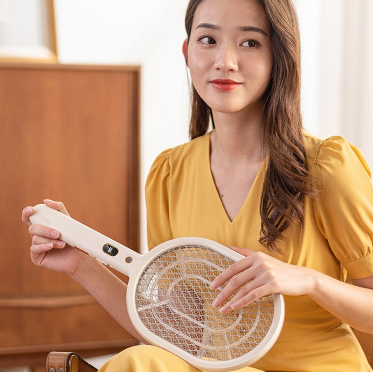 ZH228 2 in 1 Electric Shock Mosquito Killer Mosquito Swatter, Style: With Big Base(Dark Green)