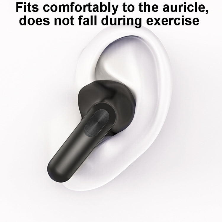 JYP-LR23 TWS Bluetooth 5.1 Noise-Cancelling Earphone with Crack Charging Case(White)