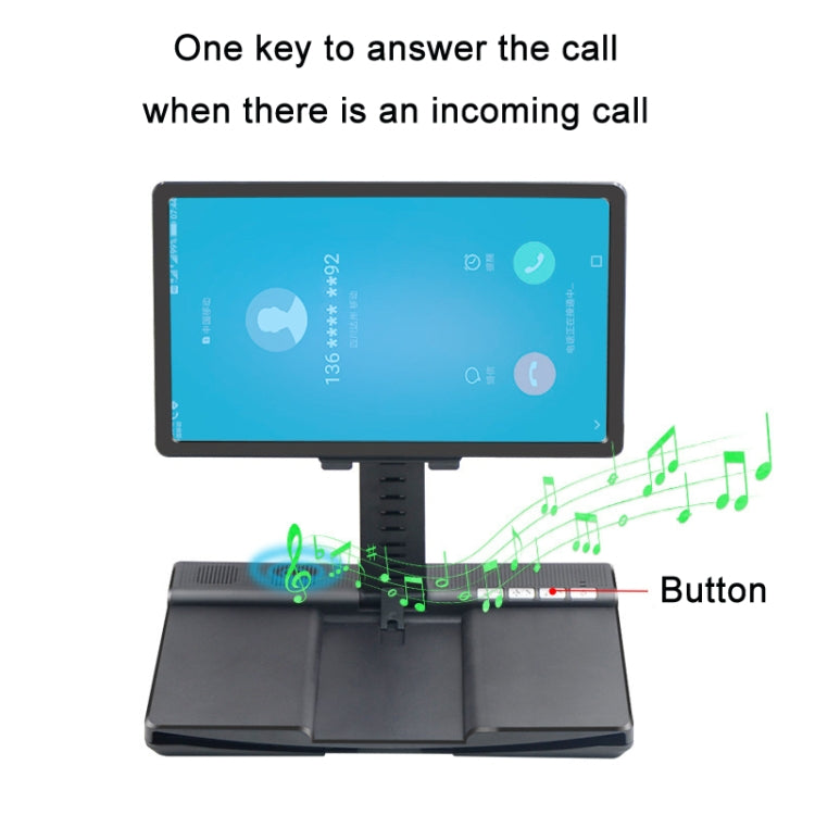 L21 Liftable Mobile Phone Stand Screen Amplifier With Bluetooth Speaker(Black)
