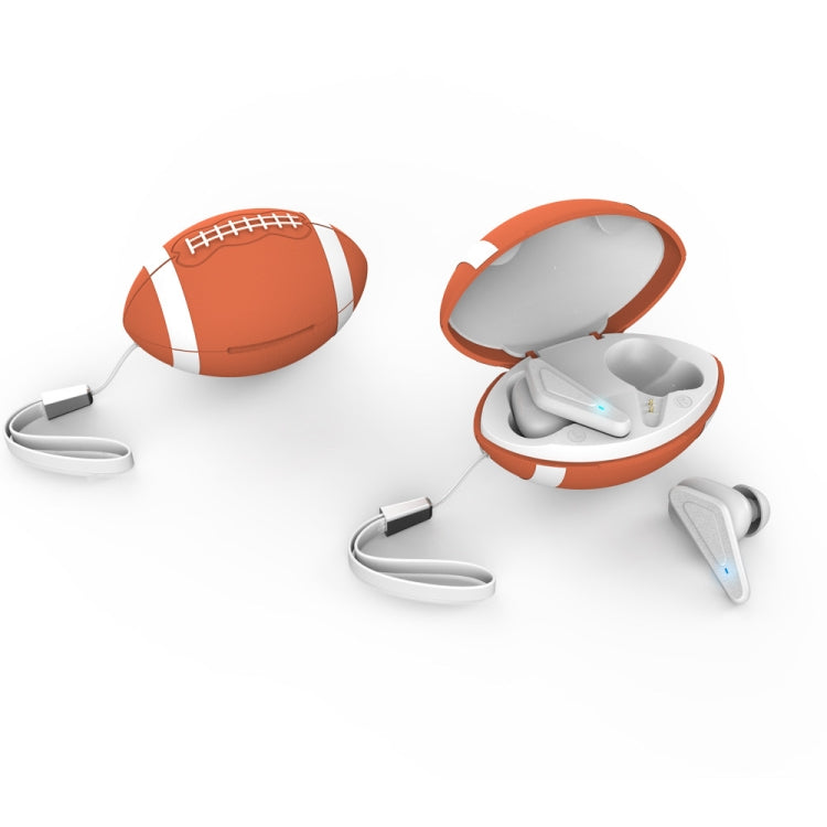 JYP-LR18 TWS Bluetooth 5.0 Rugby Shape Semi-In-Ear Game Earphone