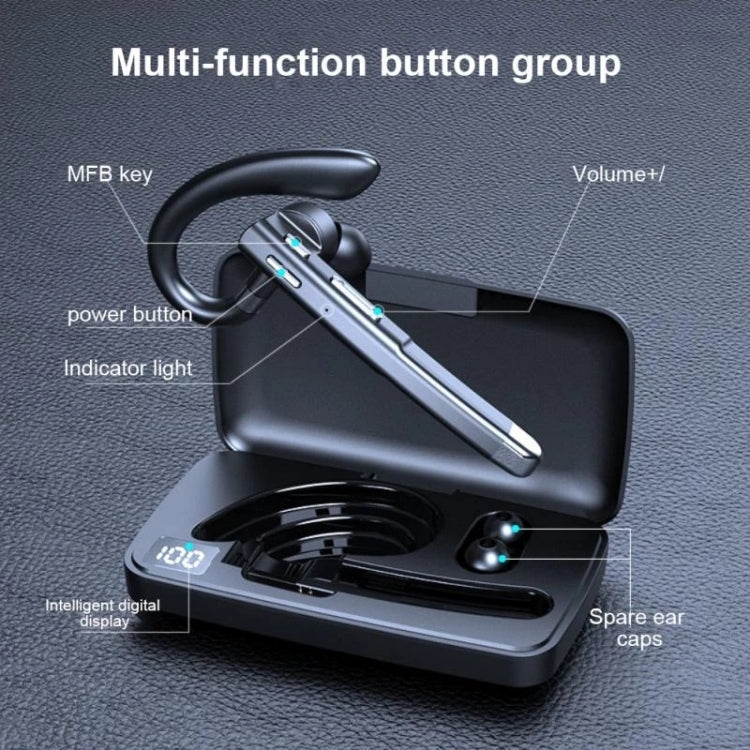 520 Gen2 Earhook Business Bluetooth Headphone, Style: With Charging Case