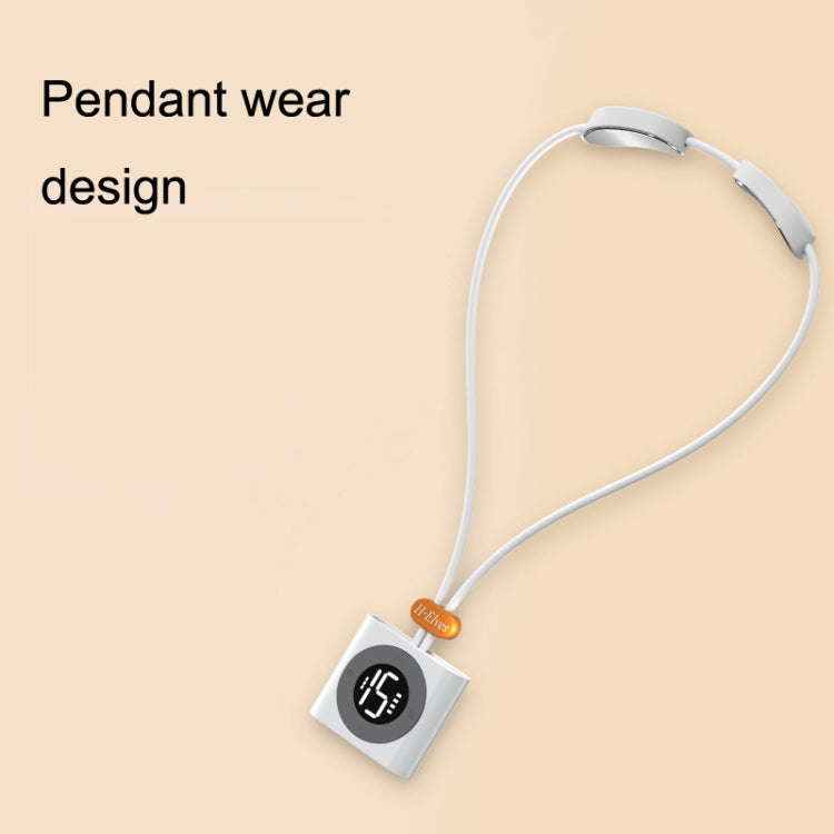 D42 Mini Pulse Heat Compress Hanging Neck Cervical Protector(White)