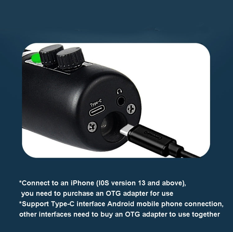 BM-501 192KHz USB Condenser Microphone Set With RGB Lighting Effect, Style: Standard