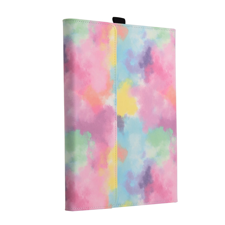 For Microsoft Surface Pro 7+ / 7 / 6 / 5 / 4 Ink and Wash Leather Tablet Protective Case, Color: Colorful + Power Bag