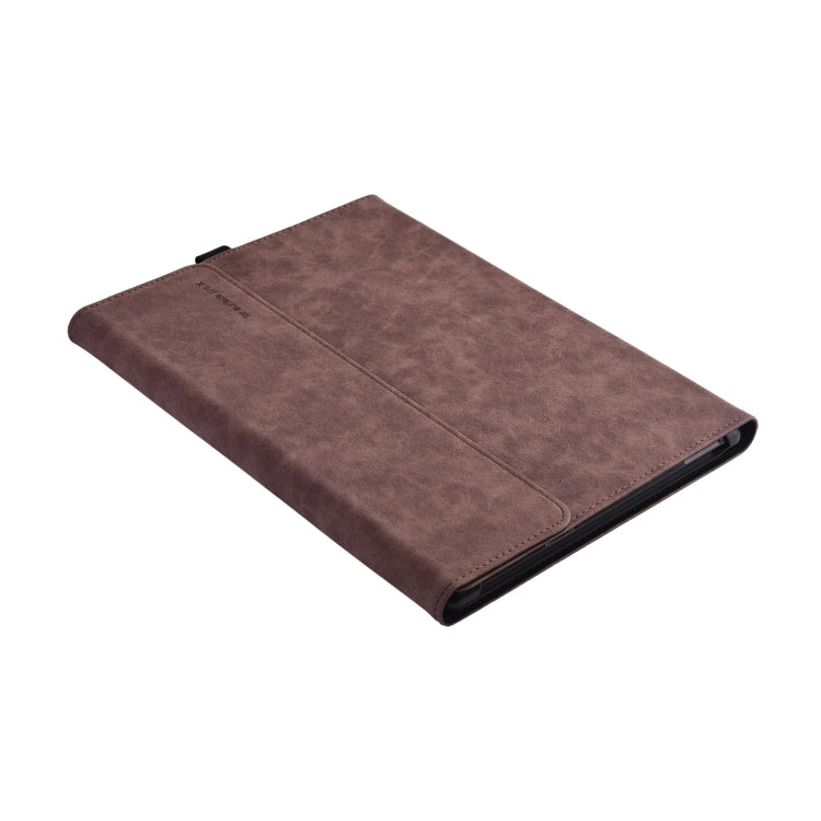 13 inch Leather Tablet Protective Case For Microsoft Surface Pro X, Color: Brown